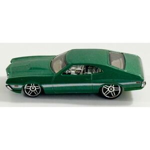 Hot Wheels '72 Ford Gran Torino Sport Fast & Furious 1/64 Green Muscle